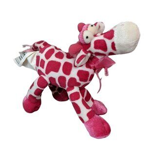 Plush White Pink Spotted Giraffe Walmart 7 in